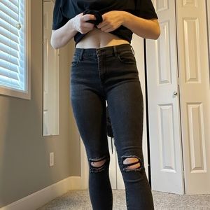 PacSun- black ripped jeans